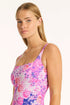 Sea Level Fiesta Square Neck Bralette One Piece